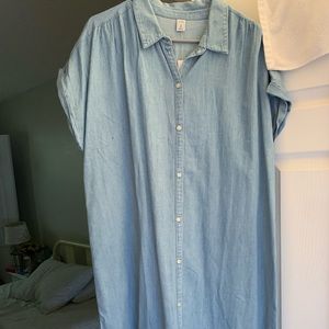 Short Sleeved Denim Dress